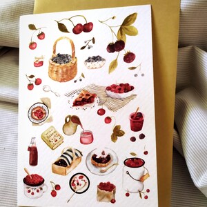 Wenskaart A6 "Berry Time"
