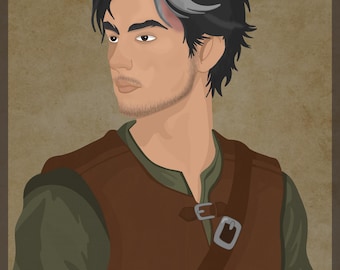 Crearé un retrato de tu personaje de Calabozos y Dragones.