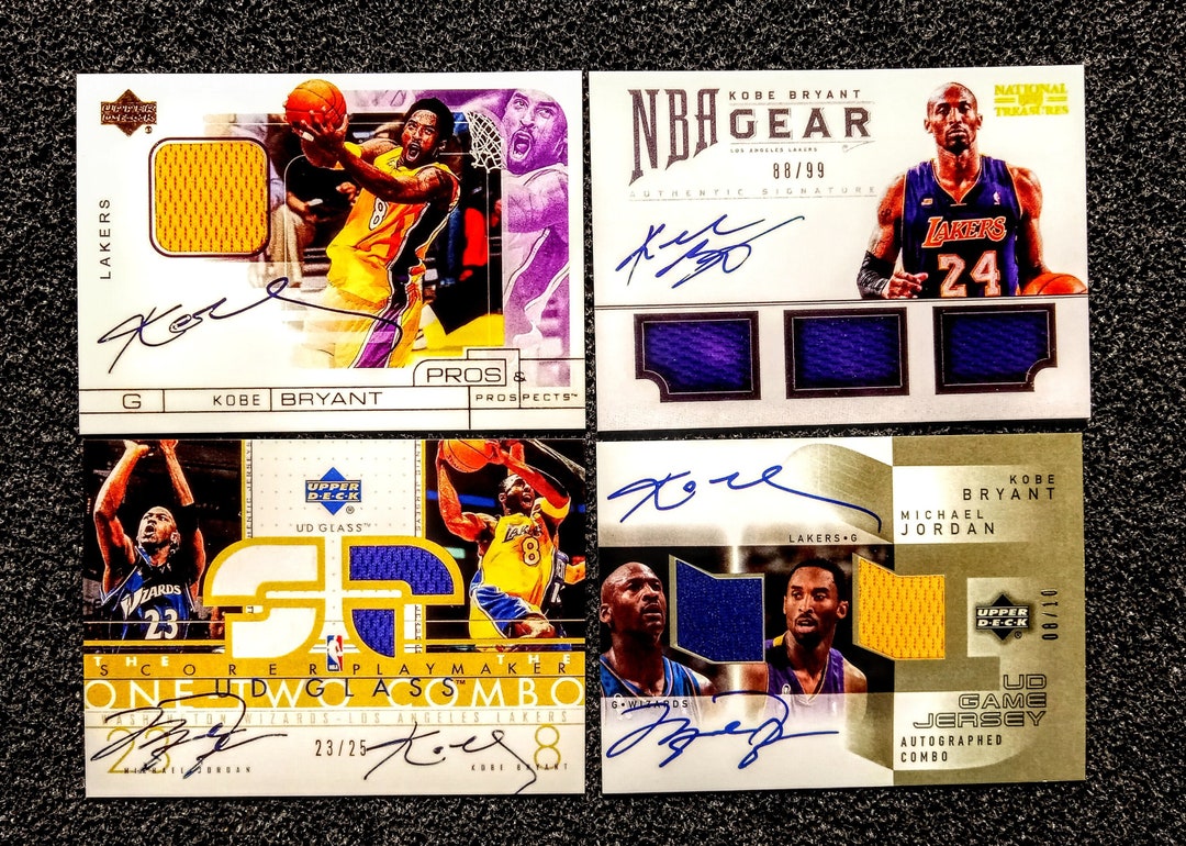 4 Cards Kobe Bryant Lakers Autograph Card Lot. Custom Cards Limited ...