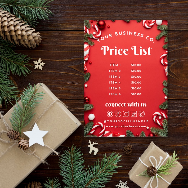 Christmas Price List