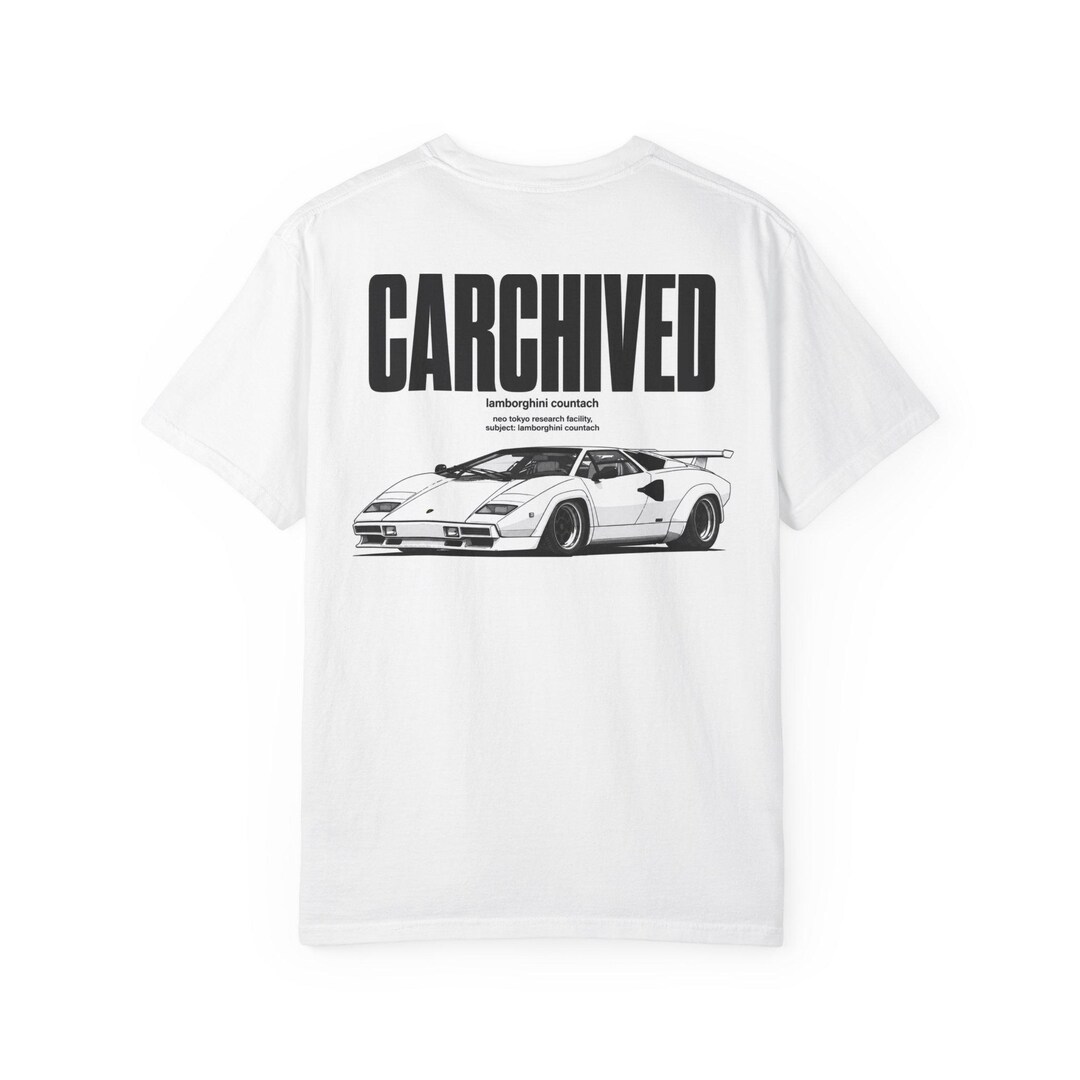 CARCHIVED Lamborghini Countach Shirt, Retro Supercar Tee, JDM ...