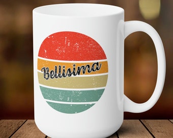 Italy Mug, Belllisima, Italian words, Italy gift, Italia, traveler gift idea, Italy lover, Italy traveler, Italy theme mug