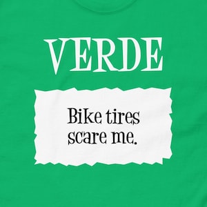 Verde Taco Bell Sauce Päckchen &#39;Fahrradreifen erschrecken mich.&#39; Halloween Kostüm Herren klassisches T-Shirt