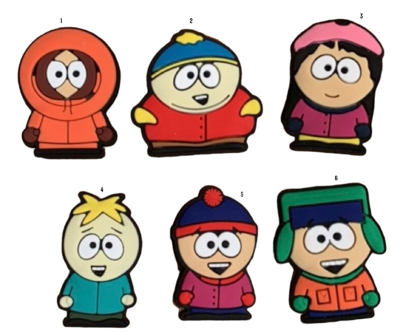 South Park Croc Charms/jibbitz/shoe Charms Etsy