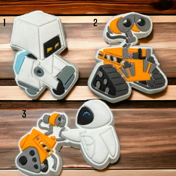 Wall-E Inspired Shoe Charms/Robot Cartoon Inspired Shoe Charms