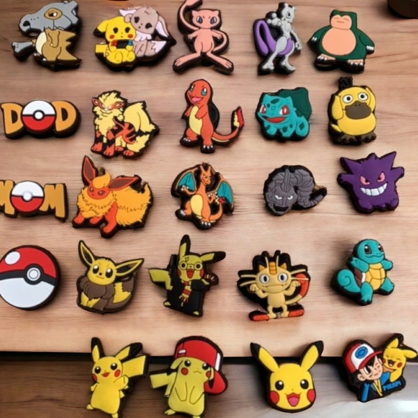 Pokemon Inspired Shoe Charms/Video Game Shoe Charms