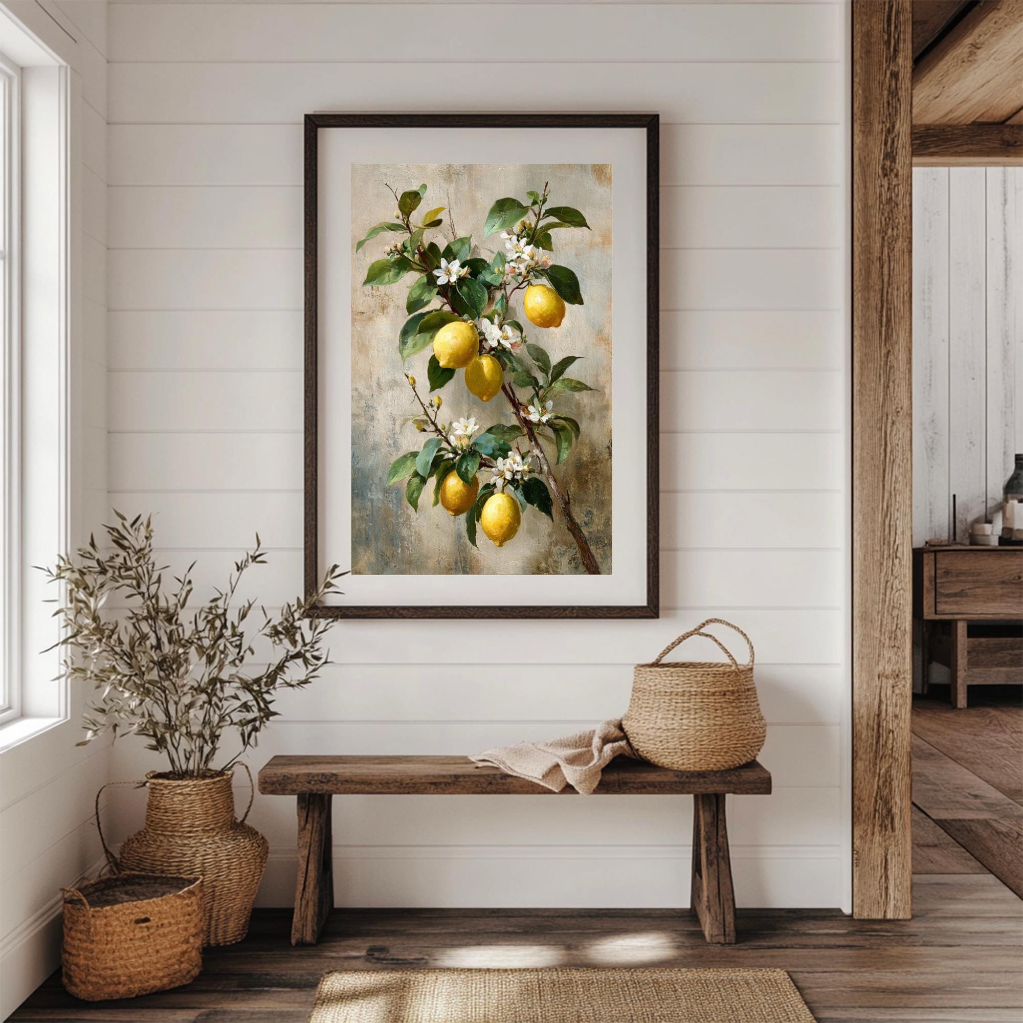 Vintage Lemon Botanical Wall Art Print (digital Download) - Etsy