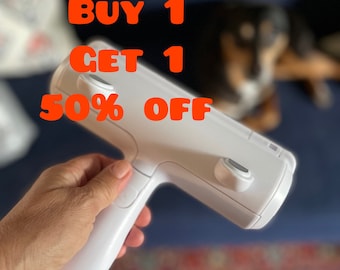 Roller pet hair Remover, reusable.  Remover from furniture, couch, carpet, clothing, bedding. Portable, multi surface fur removal toll
