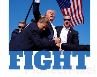 Trump Fight Image: MAGA PNG SVG Clipart (Digital Download)