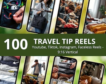 40+ Travel Tip Reels: Done-For-You Social Media Content (PLR MRR)