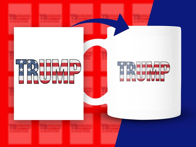 Trump Blue Lettering Trump SVG, TRUMP Digital Download, Patriotic Wall Art, Printable Trump ...