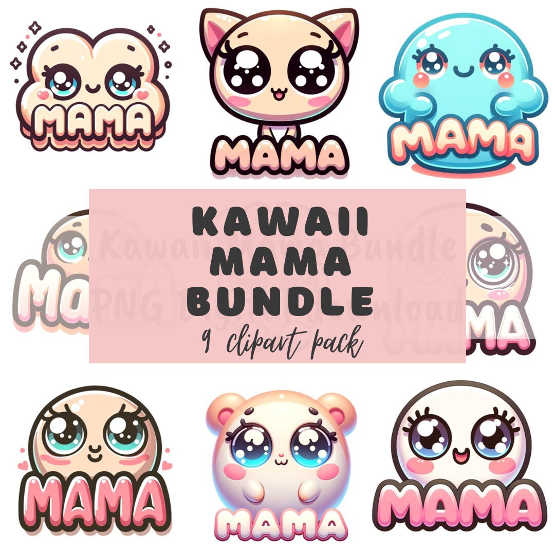 Kawaii Mama Clipart Bundle 9 PNG Digital Downloads Etsy UK Kawaii Mama Clipart Bundle 9 PNG Digital Downloads Etsy UK