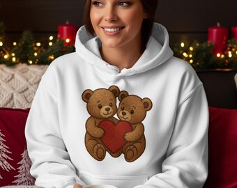 Teddy Bear Love Heart PNG, Valentine Clipart (Digital Download)