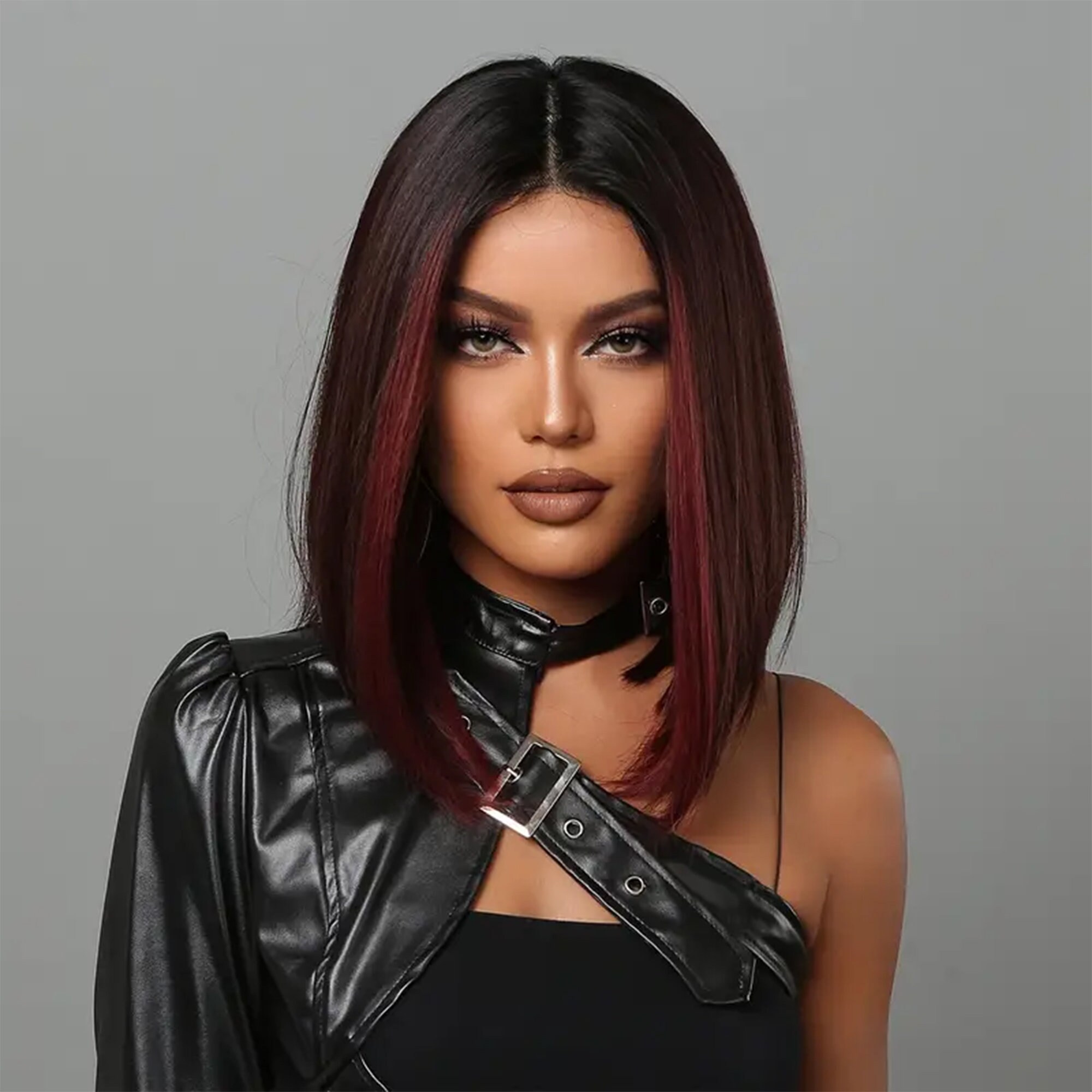16inch Red Short Wigs Red Lace Front Wig Synthetic Wig Lace Front