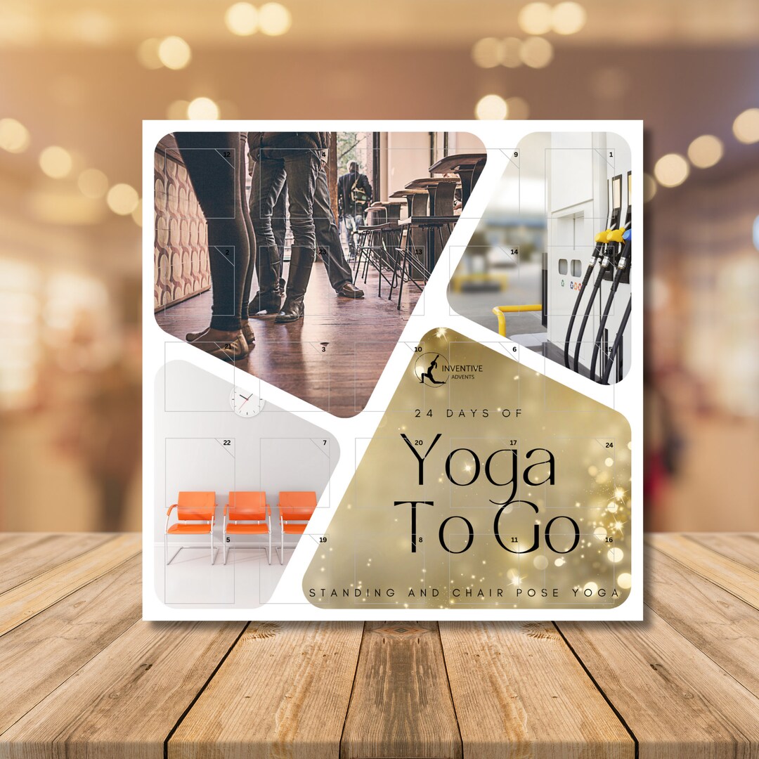 24 Days of Yoga to Go yoga Advent Calendar Yoga Gift FREE SHIPPING Etsy