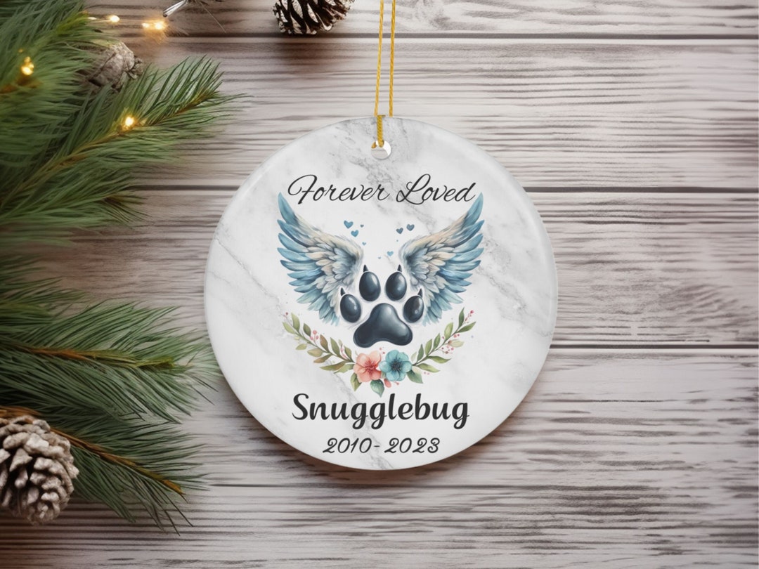 Custom Memorial Forever Loved Pet Christmas Ornament 2023,forever Loved