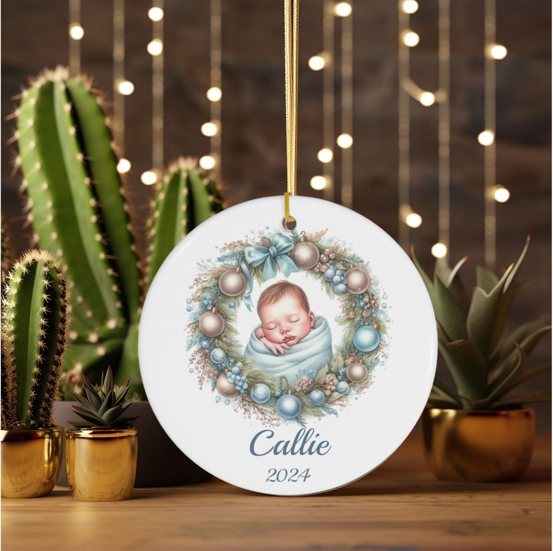 Baby Girl Christmas Ornament 2025,baby Name Keepsake,personalized Name