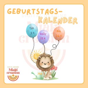 Calendario dei compleanni per la tua stanza di gruppo, aula, asilo nido, scuola materna