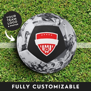 Custom Soccer Ball with Photo Personalized Coach Gift Soccer Senior Night Gift your Photos and Text Fully Custom Team Gift Soccer Room Decor