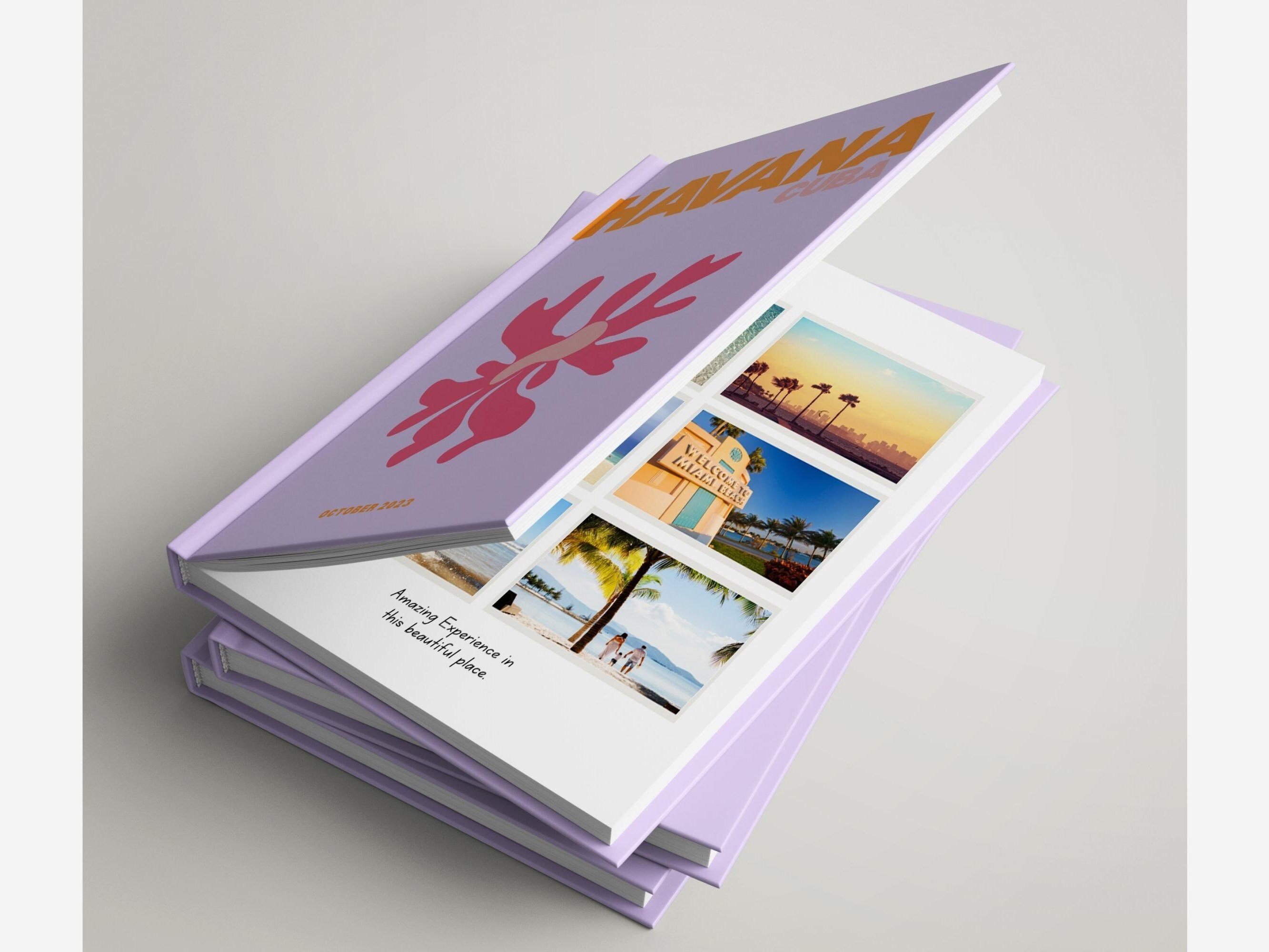 Customizable Designer Travel Photo Book Template Ebook Template
