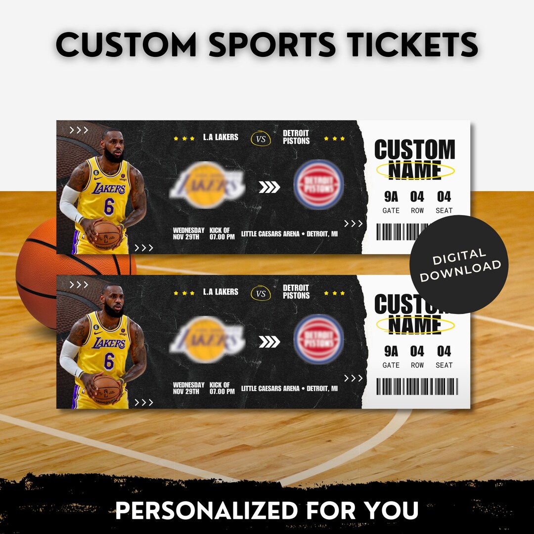 Souvenir Ticket Stub, Basketball Ticket, Sport Tickets, NBA Game Ticket ...