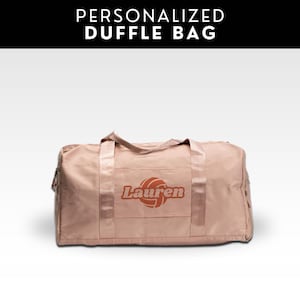 Personalized Sports Duffle Bag – Custom Name & Logo, Soccer, Basketball, Baseball, Football Gym Bag, Team Travel Bag, Senior Night Gift