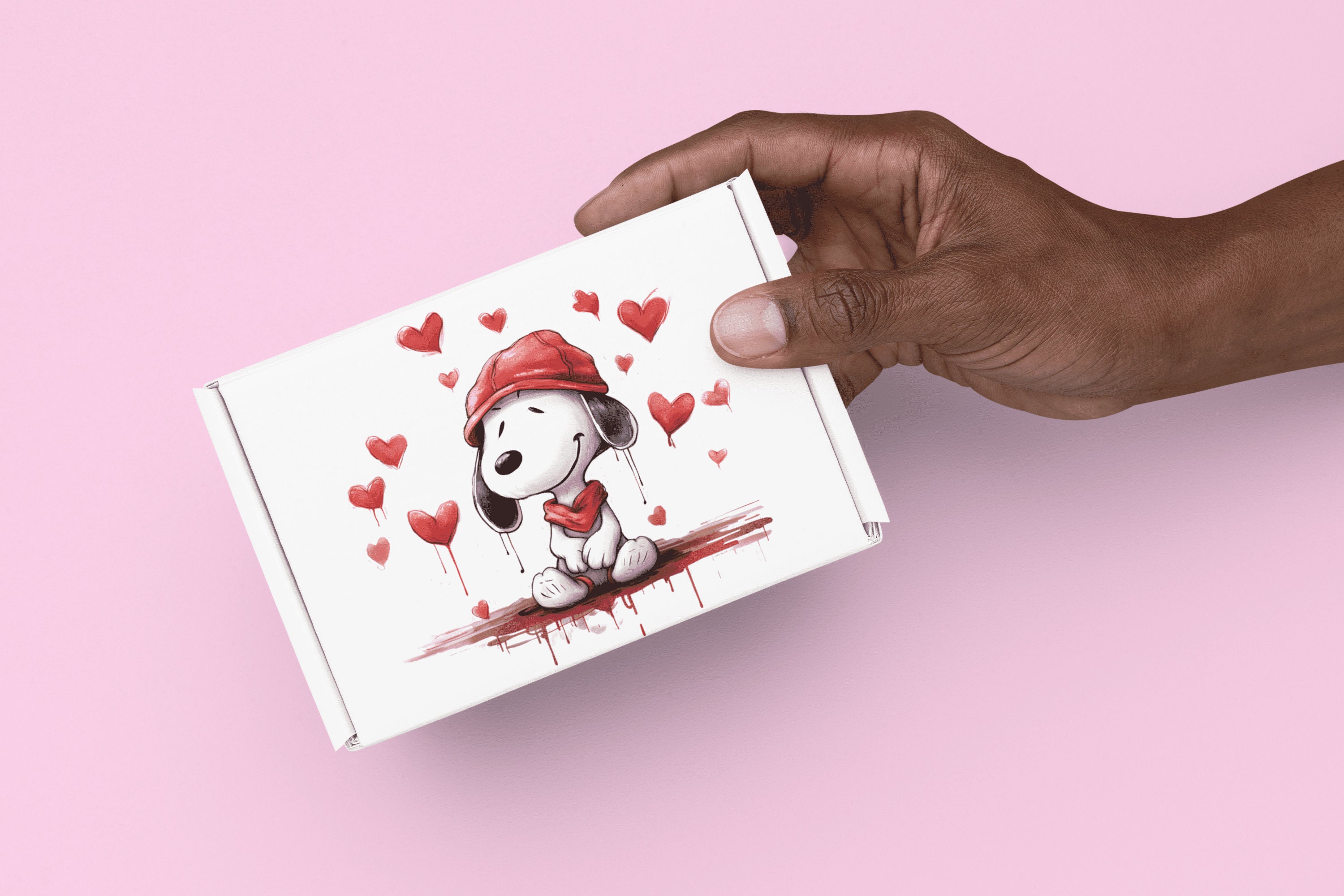 Watercolor Valentine Snoopy, 23 High Quality PNG. Snoopy Clipart ...