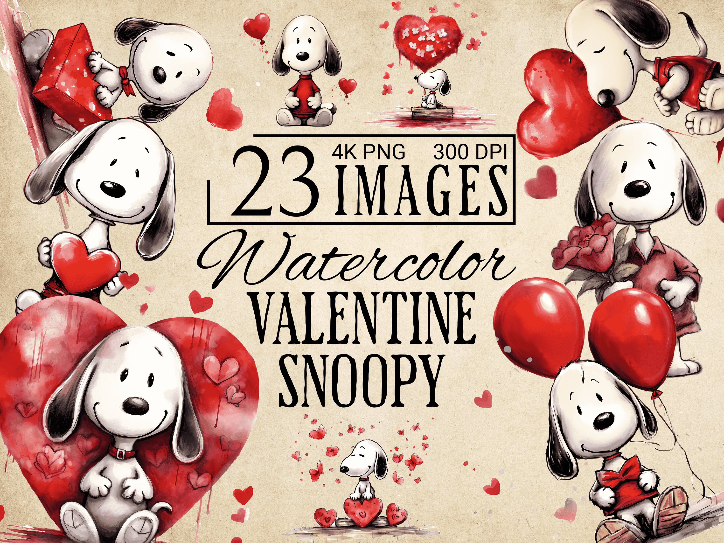 3P4 x Peanuts® Valentine Sticker- Snoopy Love Letter – THREE