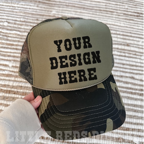 Otto Cap Trucker Hat Mockup Camo Hat Mock Beach Hat Trucker Hat Cap Mockup Baseball Cap Mockup Mesh Cap Mockup Trendy Western Mockup