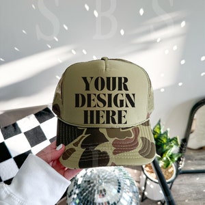 Otto Cap Trucker Hat Mockup Camo Hat Mock Beach Hat Trucker Hat Cap Mockup Baseball Cap Mockup Mesh Cap Mockup Trendy Western Mockup