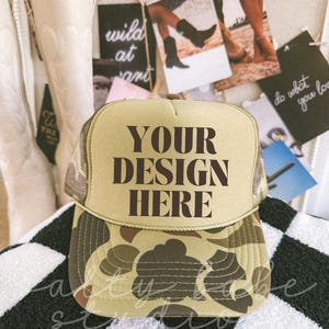 Otto Cap Trucker Hat Mockup Camo Hat Mock Beach Hat Trucker Hat Cap Mockup Baseball Cap Mockup Mesh Cap Mockup Trendy Western Mockup