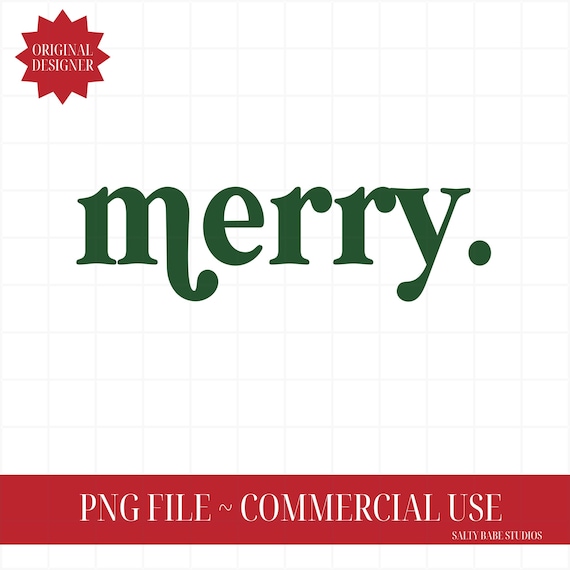 Merry PNG | Merry Christmas PNG | Merry PNG | Cute Christmas Holiday Png | Winter Holiday Png | Minimal Christmas png