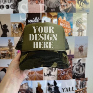 Otto Cap Trucker Hat Mockup Camo Hat Mock Beach Hat Trucker Hat Cap Mockup Baseball Cap Mockup Mesh Cap Mockup Trendy Western Mockup