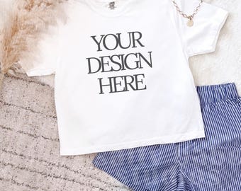Comfort Colors 3023CL White T-Shirt Mockup (Digital Download)