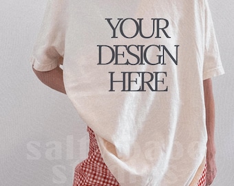 Comfort Colors C1717 Ivory T-Shirt Mockup, Best Seller Mockup (Digital Download)