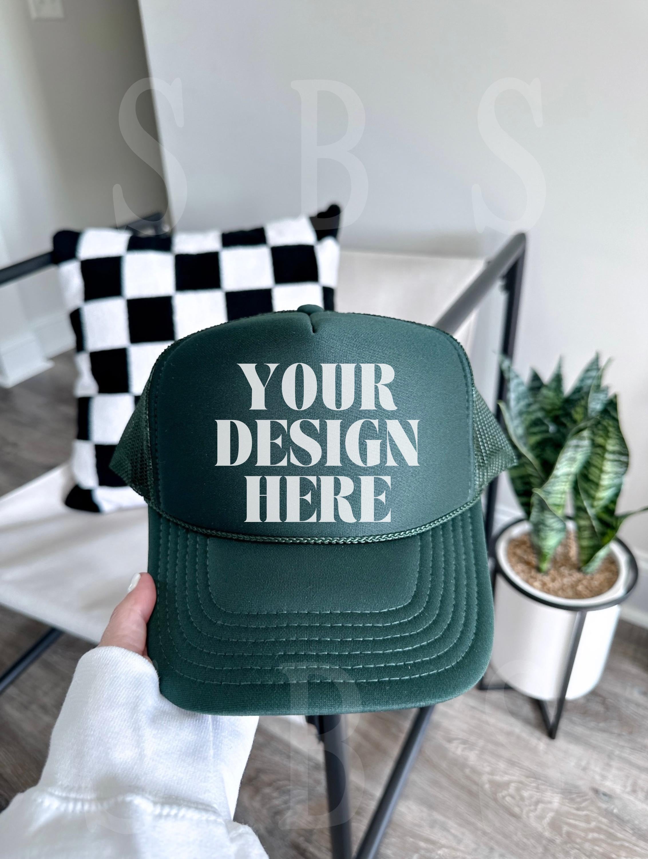 Western Green Trucker Hat - Etsy