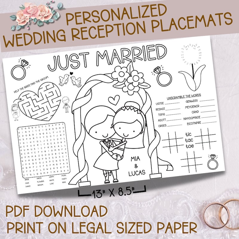 Wedding Placemats - Etsy