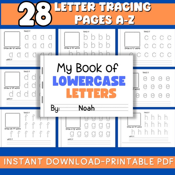 Lowercase Alphabet Tracing Letter Practice ABC Tracing Handwriting Printable PreK Worksheet Airplane Activity Summer Learning Homeschooling
