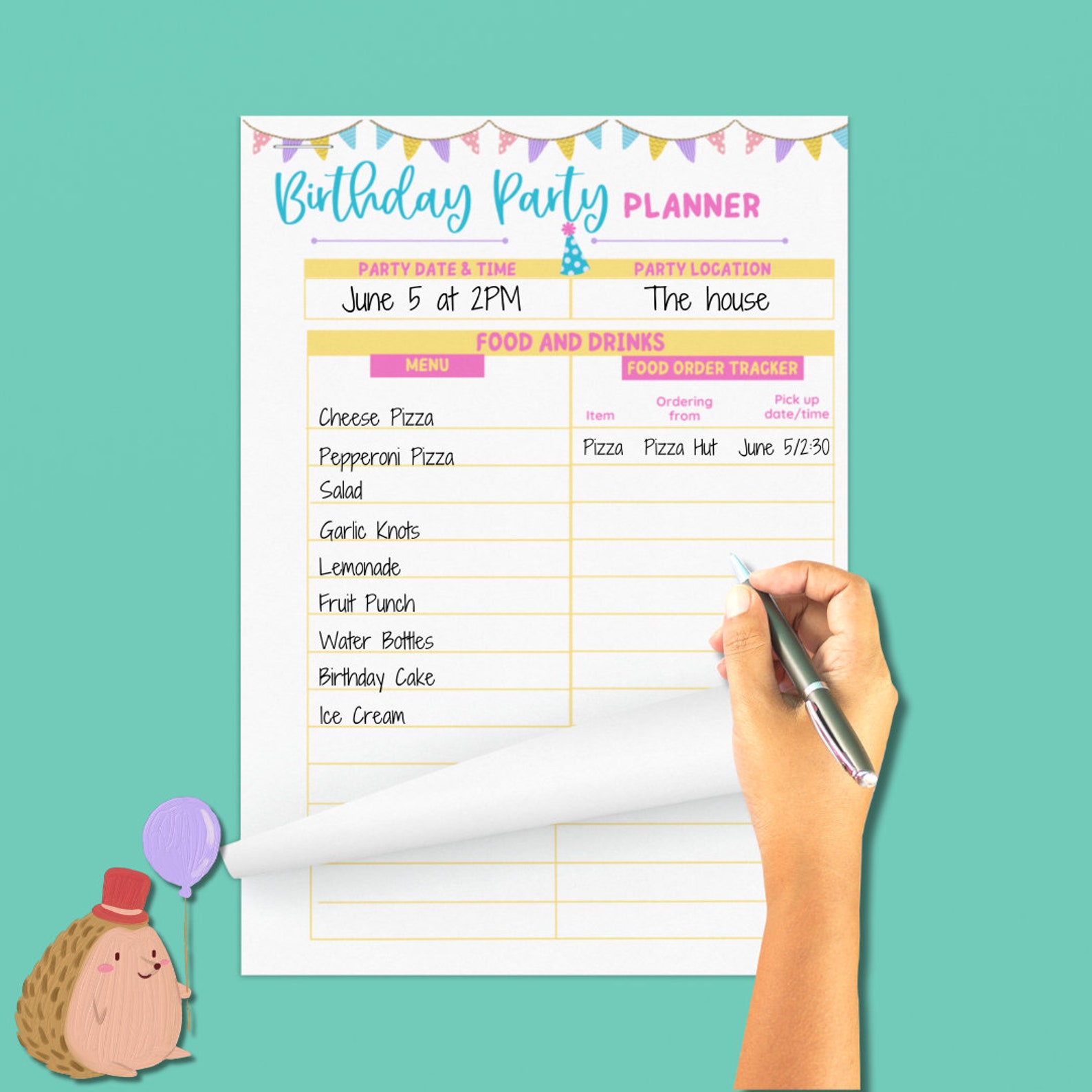 Birthday Party Checklist Printable Party Planner Checklist for Guest ...