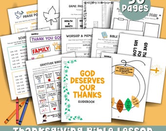 Thanksgiving Bible Lesson Plan Sunday School Bible Verse Craft Gratitude Activity Thanksgiving Printable Bible Game Thankful Coloring Page