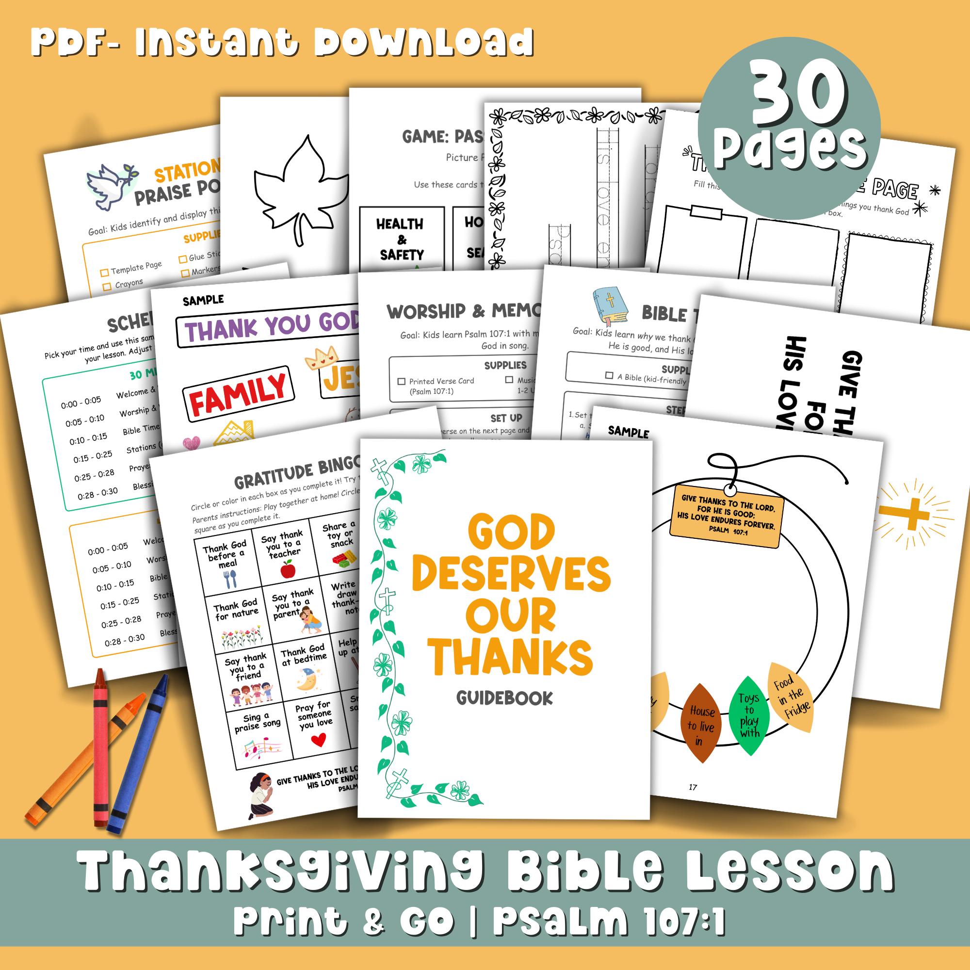 40 Thanksgiving Crafts: Fun and Festive Projects for Kids 28 Thanksgiving Bible Lesson Plan Sunday School Bible Verse Craft…