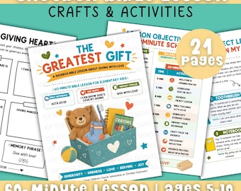 Operation Christmas Child Shoebox Bible Lesson Printable Sunday School Activity Christian Giving Craft for Kids Christmas Giving Activity
