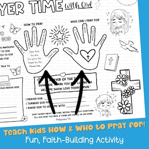 Christian learn to pray placemat collection printable bible coloring pages faith based prayer activity.