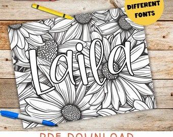 Custom Name Coloring Page for Teen Anxiety Worksheet Stress Relief Therapy Tool for Emotional Support Coloring Activity Mental Health
