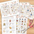 Nativity Printable Bible Bingo Christmas Activity Family Game Night Christmas Bingo for Kids Church Game Bingo Card Homeschool Nativity Game