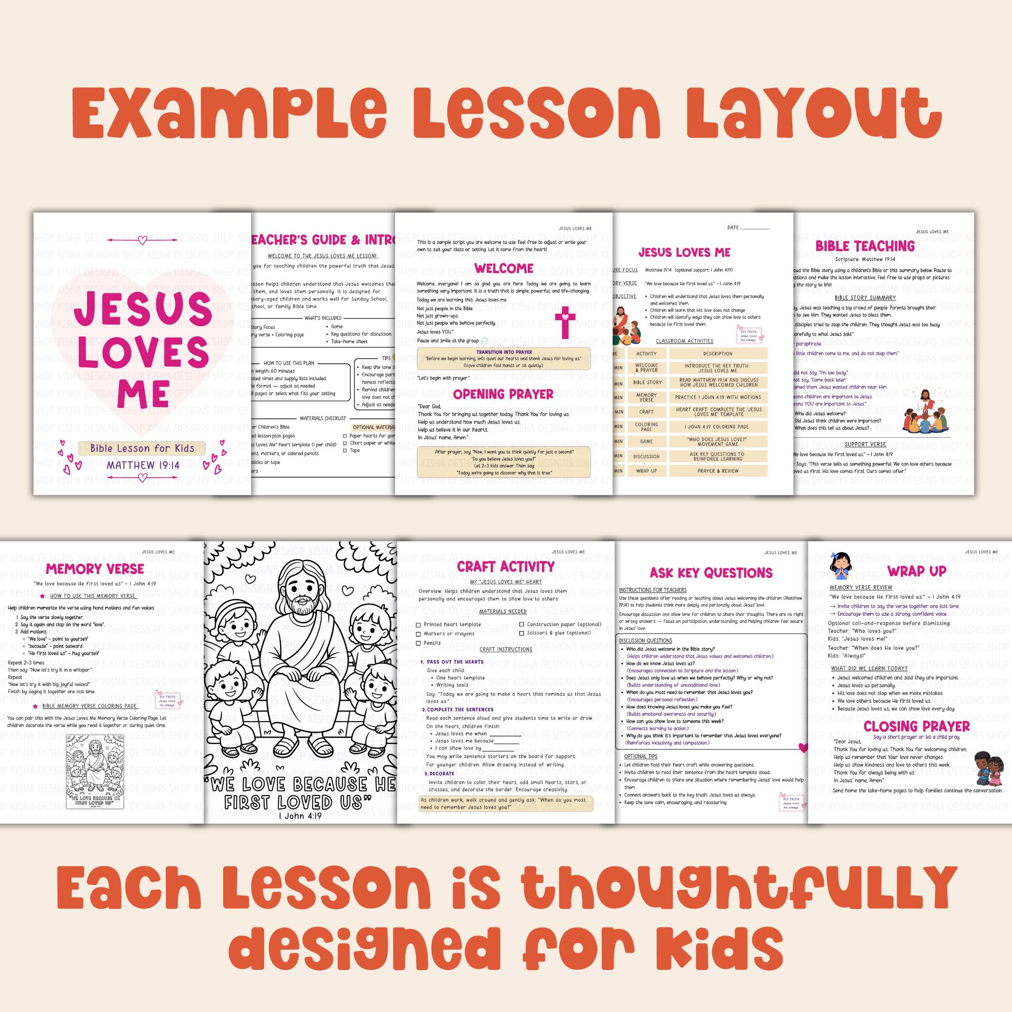 Custom Bible Lesson for Kids | Sunday School Lesson Plan | VBS Lesson ...