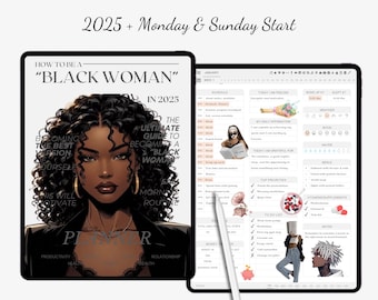 BLACK WOMAN Planner | 2025 Digital Planner | GoodNotes Planner | Black Girl Planner | Black Girl Planner 2025 | That Girl Planner