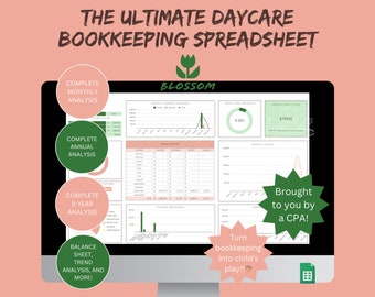 Daycare Bookkeeping Sheet Easy Bookkeeping Template