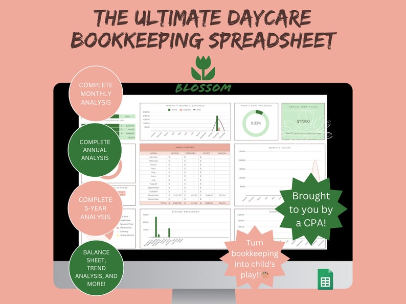 Daycare bookkeeping sheetgoog;e sheets bookkeeping template excel bookkeeping easy bookkeeping template doggie daycare in home daycare daycare owner daycre business bookkeeping forms daycare forms daycare director daycare essentials daycare template