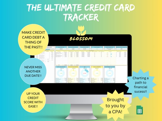 Credit card tracker credit card payoff credit repair template debt tracker spending tracker expense tracker debt payoff tracker bill payment